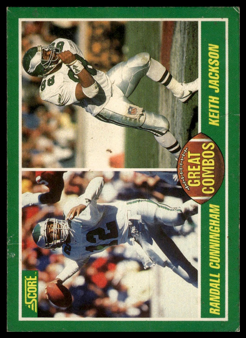 1989 Score #281 Randall Cunningham / Keith Jackson