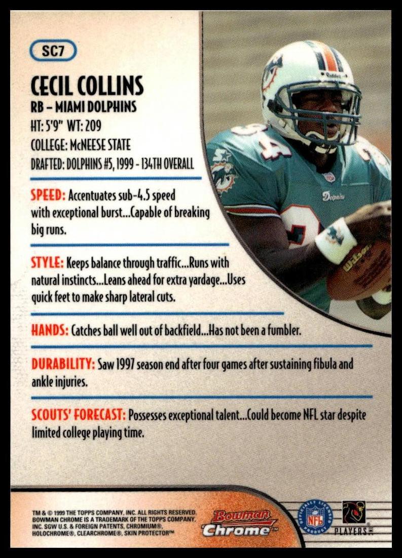 1999 Bowman #SC7 Cecil Collins Scout's Choice