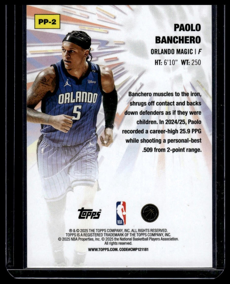 2025-26 Topps #PP-2 Paolo Banchero Power Players