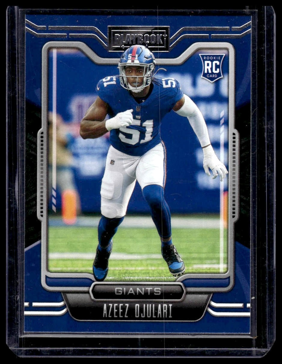 2021 Panini Playbook #163 Azeez Ojulari Purple