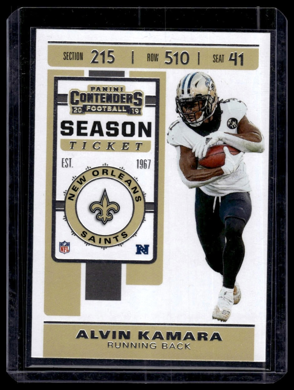 2019 Panini Contenders #79 Alvin Kamara