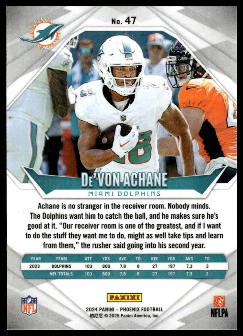 2024 Panini Phoenix #47 De'Von Achane