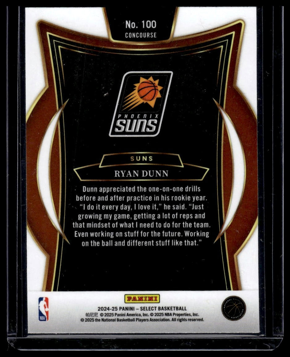 2024-25 Panini Select #100 Ryan Dunn Blue (Retail)
