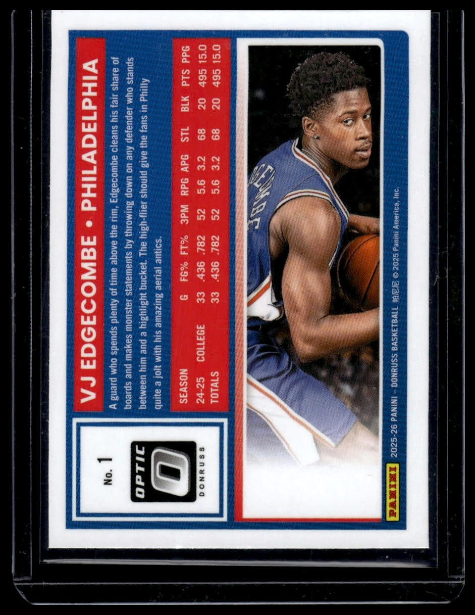 2025-26 Donruss #1 VJ Edgecombe