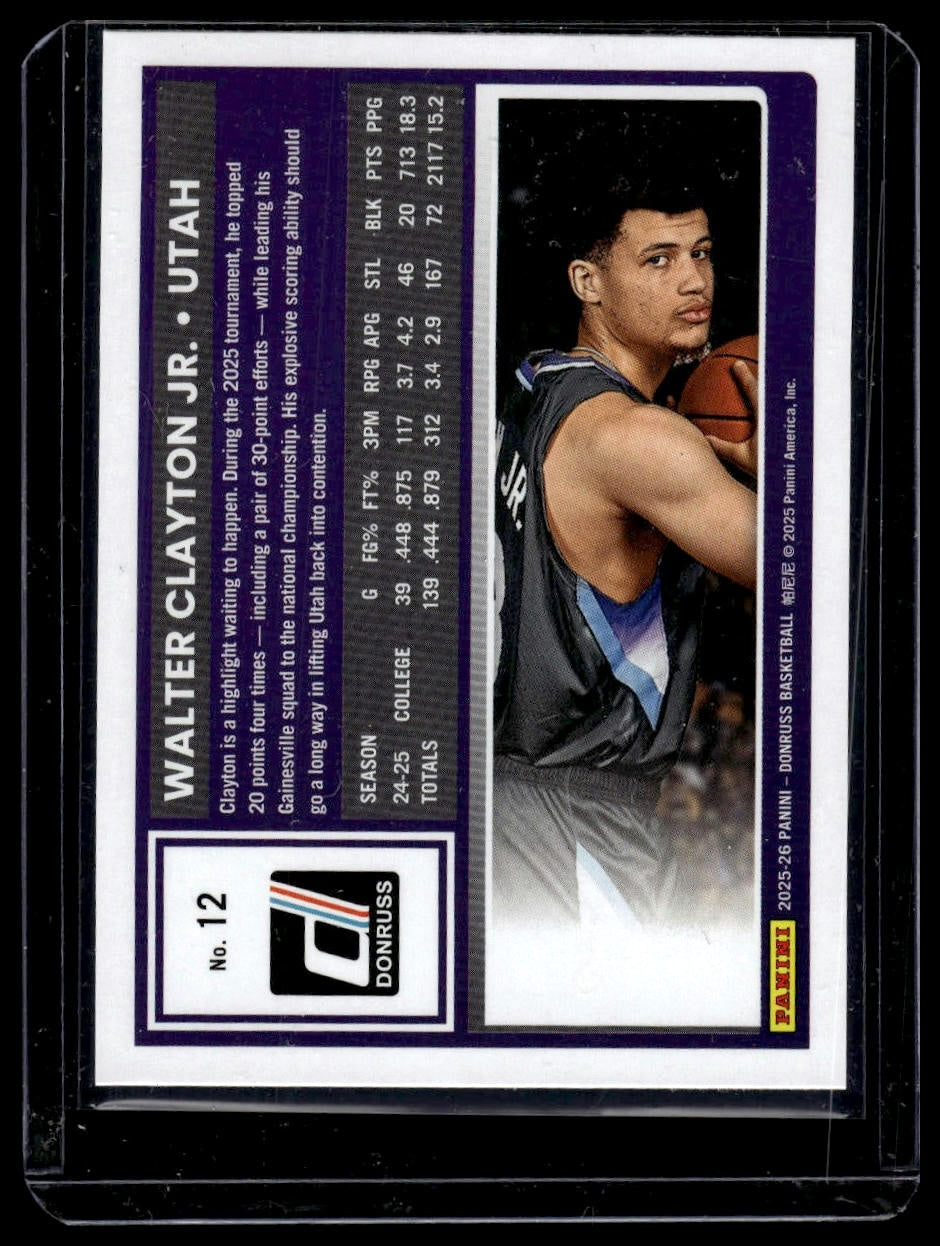2025-26 Donruss #12 Walter Clayton Jr.