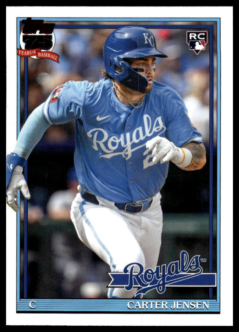 2026 Topps #91B2-4 Carter Jensen 1991 Topps Baseball 35th Anniversary Series Two