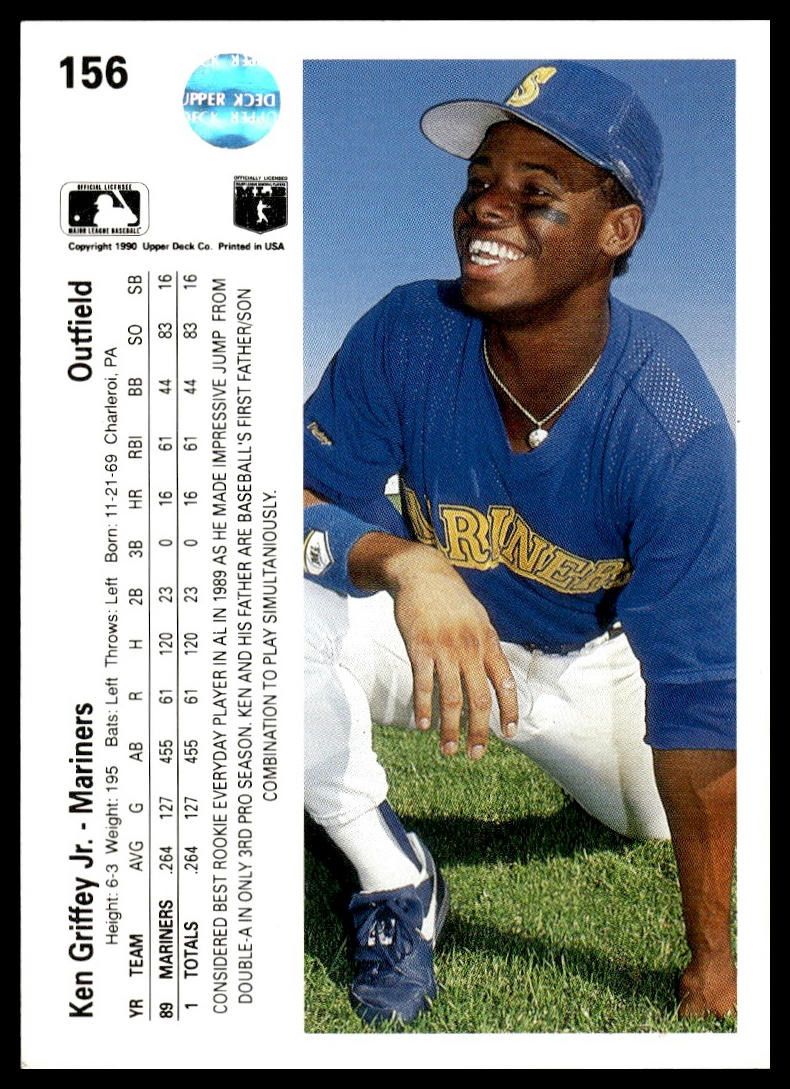 1990 Upper Deck #156a Ken Griffey Jr.
