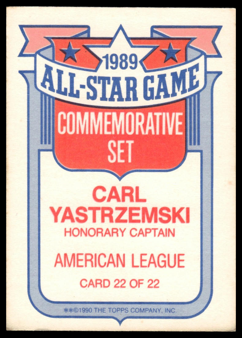 1990 Topps #22 Carl Yastrzemski Glossy All-Stars