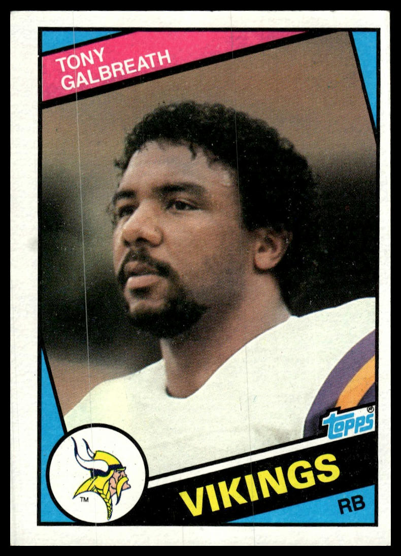1984 Topps #292 Tony Galbreath