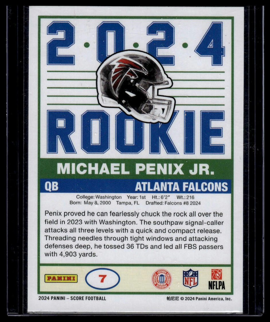 2024 Score #7 Michael Penix Jr. 35th Anniversary Rookies Dynamics