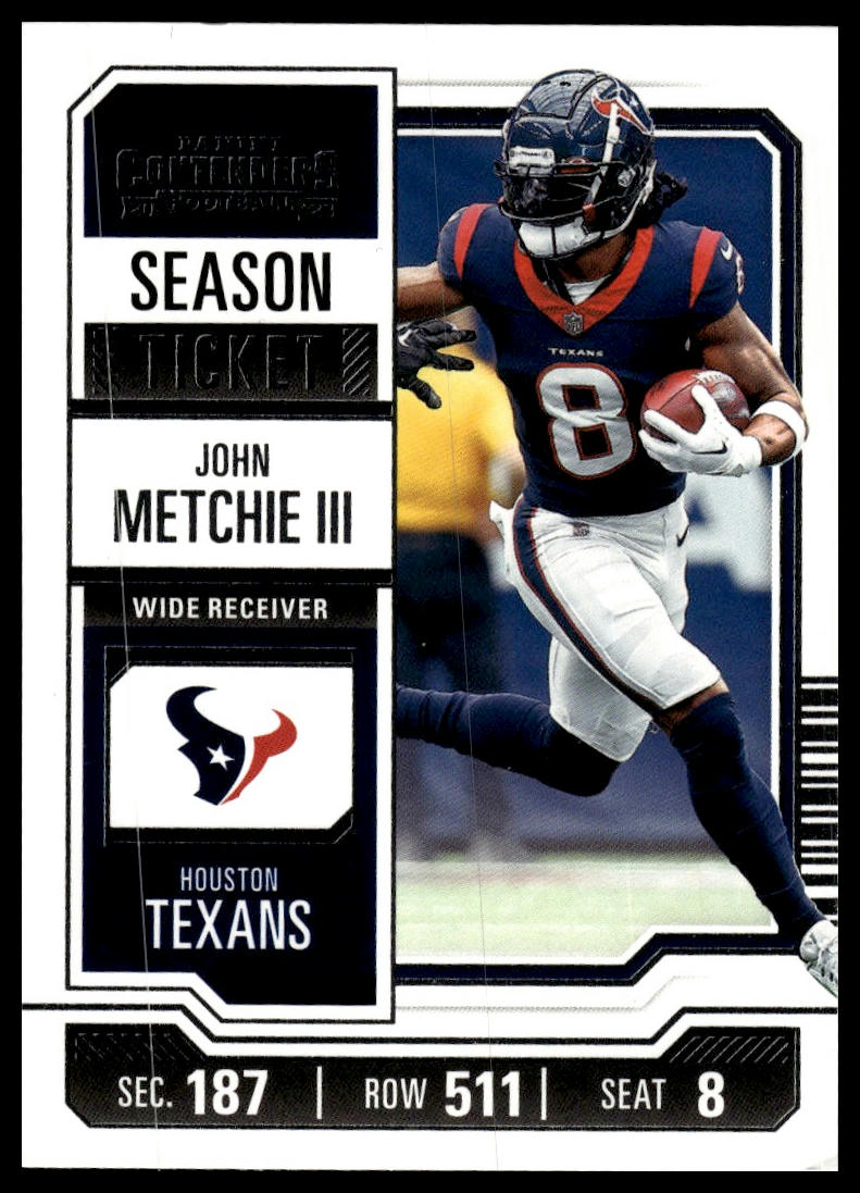 2023 Panini Contenders #42 John Metchie III Season Ticket Retail