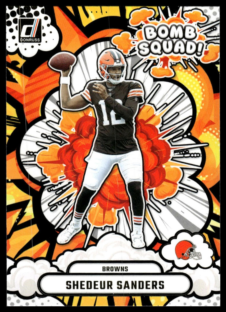 2025 Donruss #BS-SSS Shedeur Sanders Bomb Squad