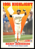 1992 Score #430 Rickey Henderson