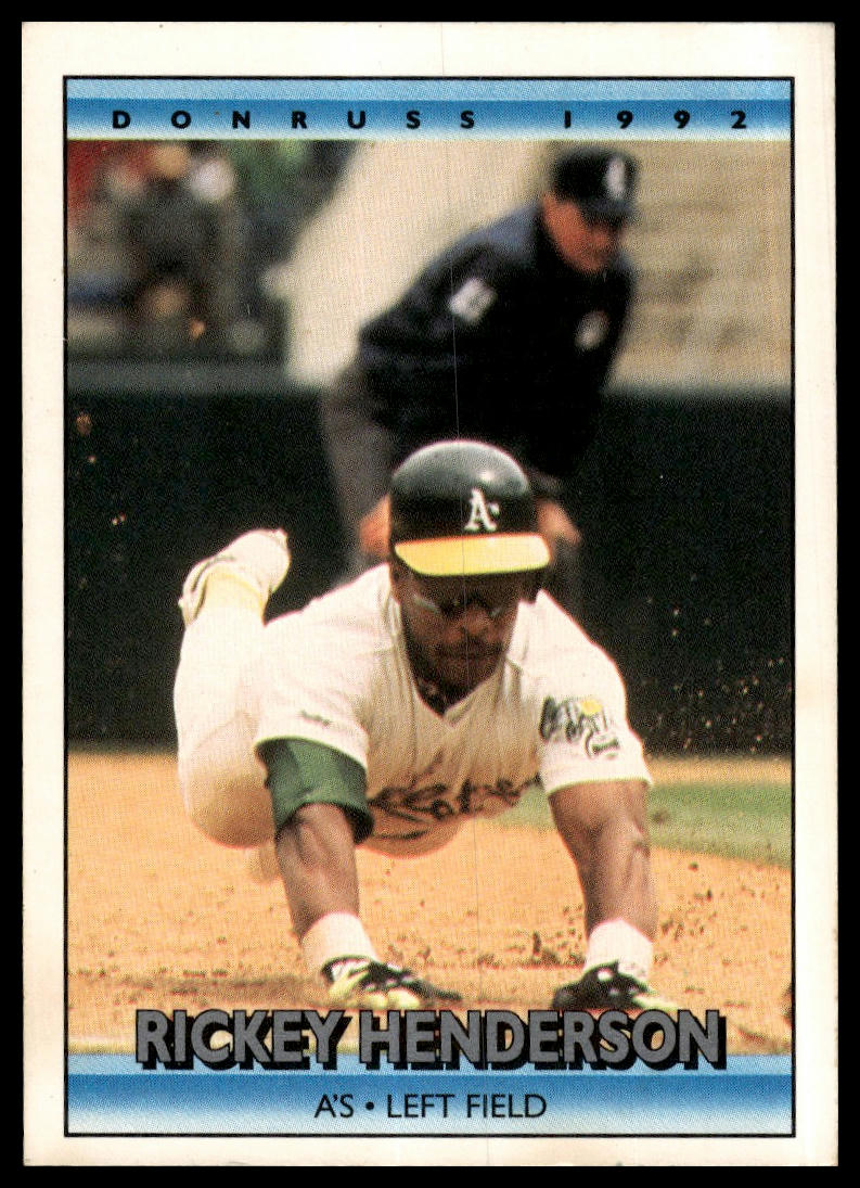 1992 Donruss #193b Rickey Henderson