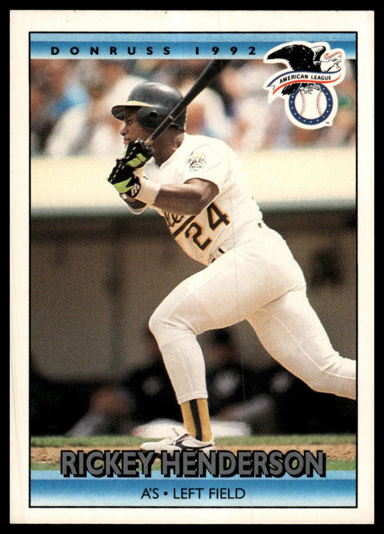 1992 Donruss #30b Rickey Henderson