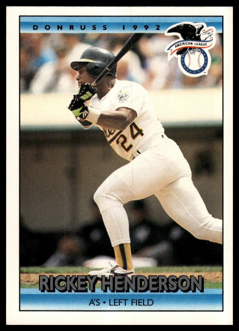 1992 Donruss #30b Rickey Henderson