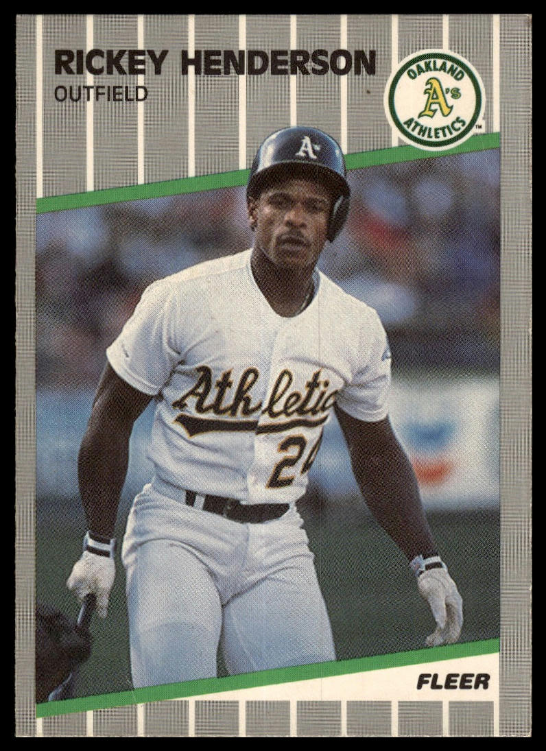 1989 Fleer Update #U-54 Rickey Henderson