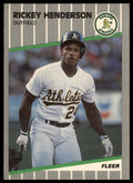 1989 Fleer Update #U-54 Rickey Henderson