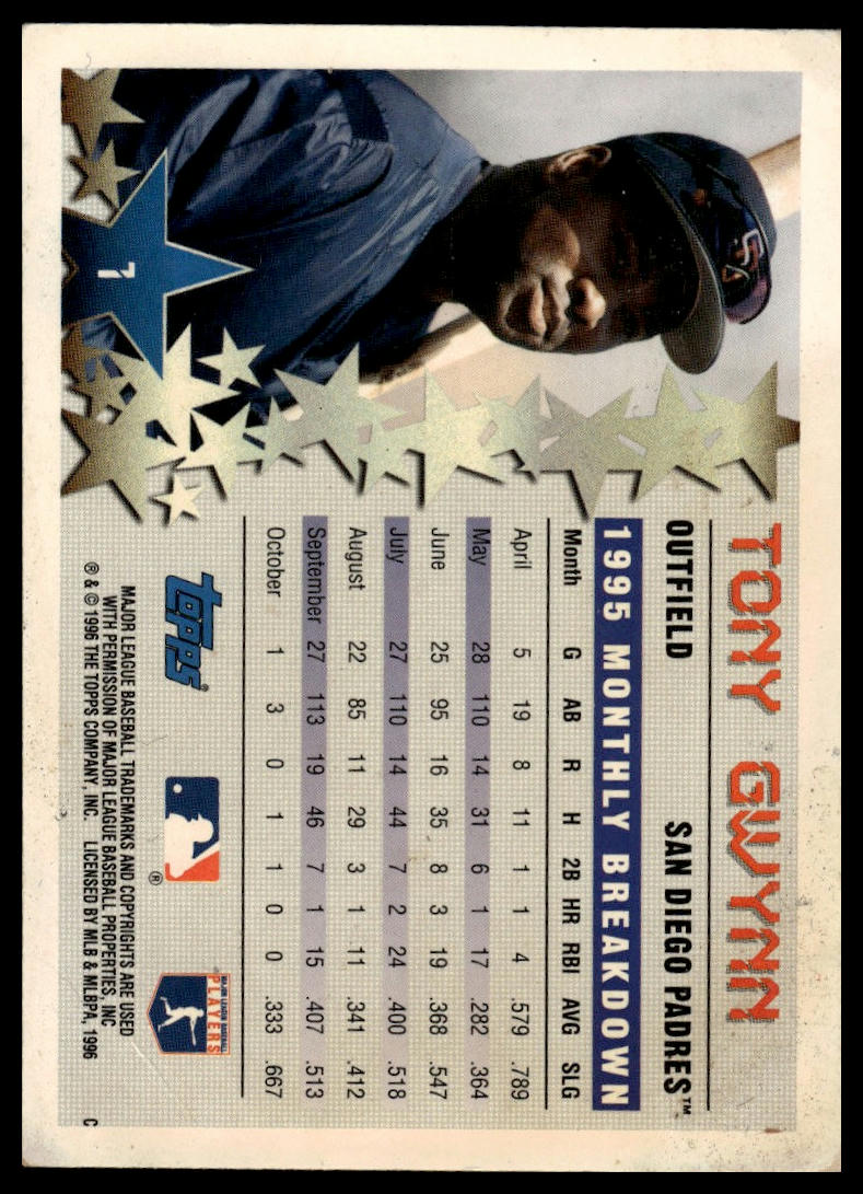 1996 Topps #1 Tony Gwynn