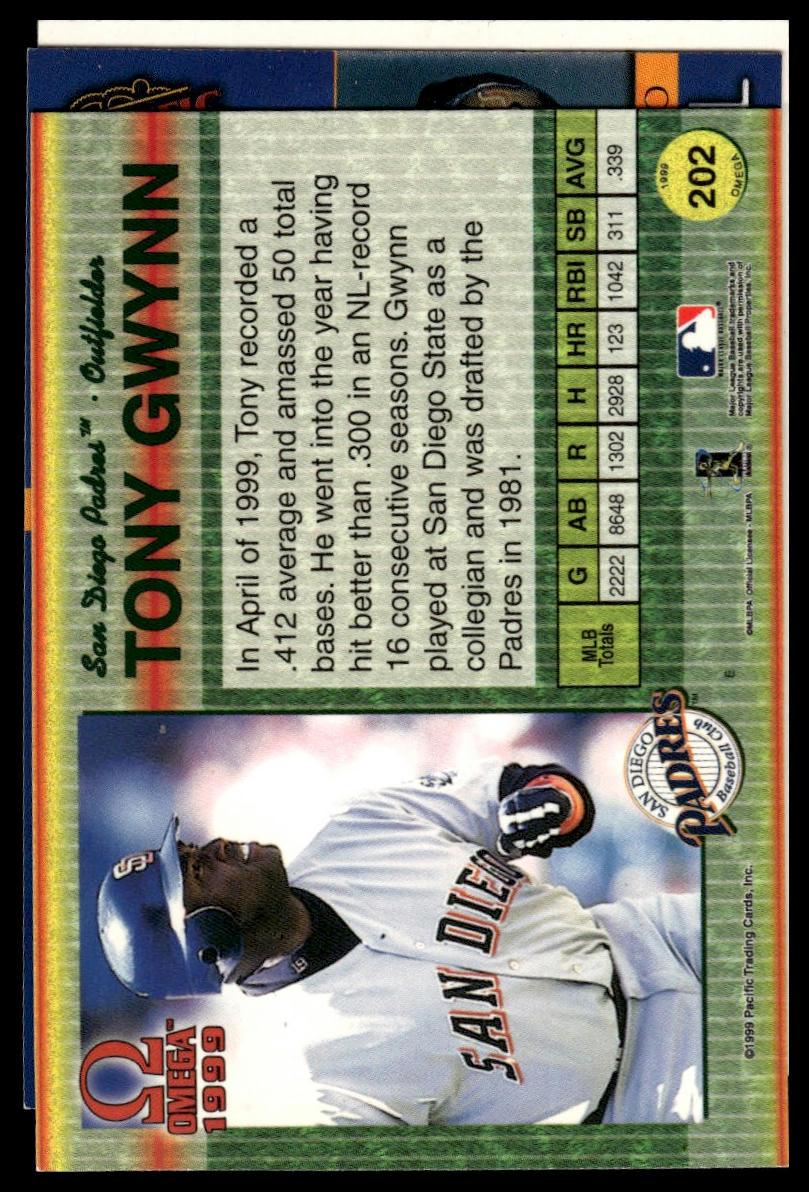 2000 Pacific Aurora #125 Tony Gwynn