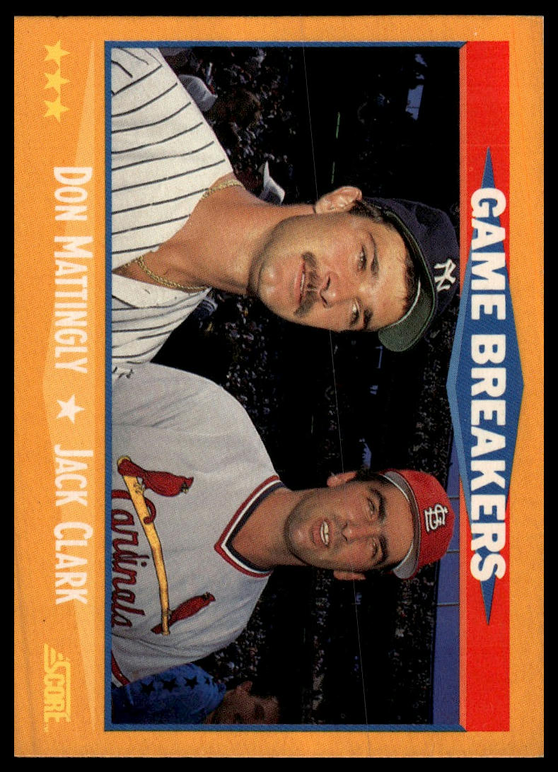 1988 Score #650 Don Mattingly / Jack Clark