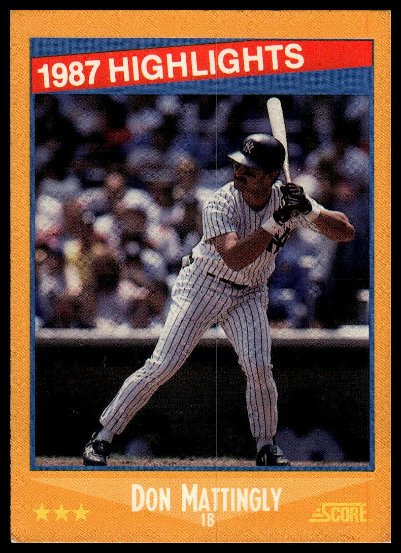 1988 Score #658 Don Mattingly