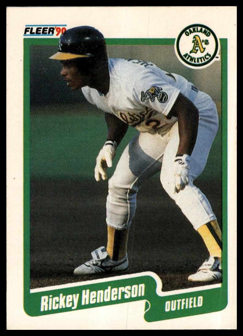 1990 Fleer #10b Rickey Henderson