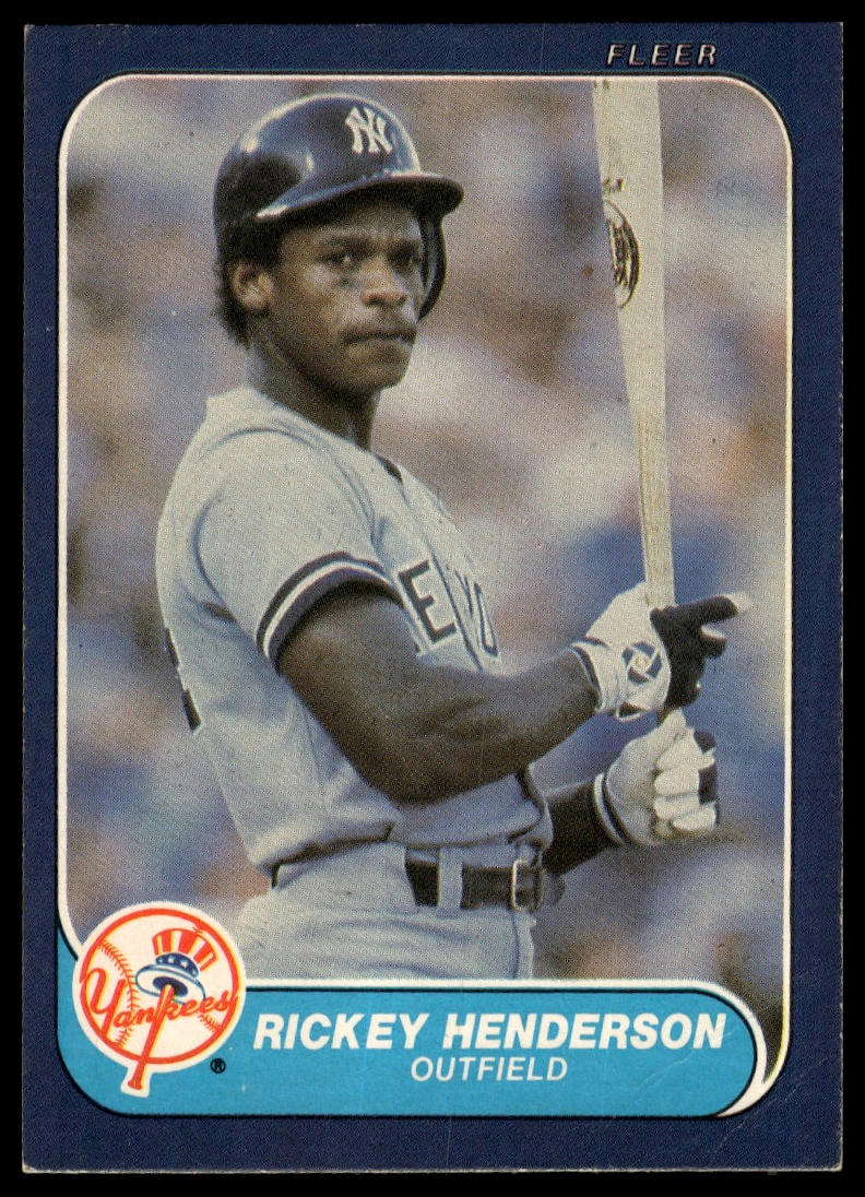 1986 Fleer #108 Rickey Henderson
