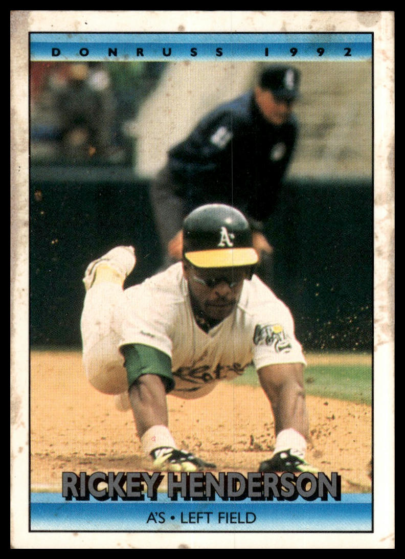 1992 Donruss #193b Rickey Henderson