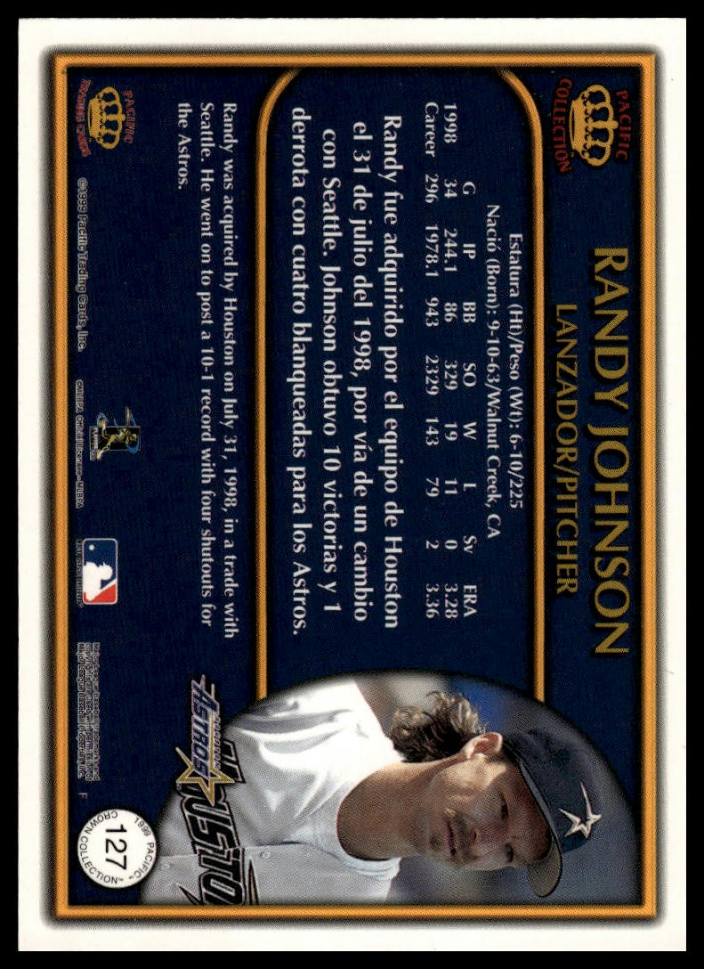1999 Pacific Crown Collection #127 Randy Johnson
