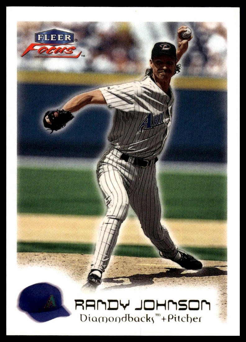 2000 Fleer Focus #46 Randy Johnson Masterpiece Mania #/300