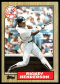 1987 Topps #735 Rickey Henderson
