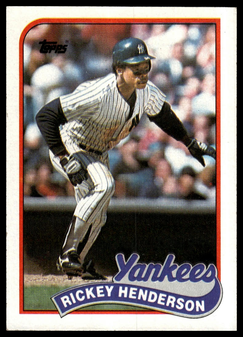 1989 Topps #380 Rickey Henderson
