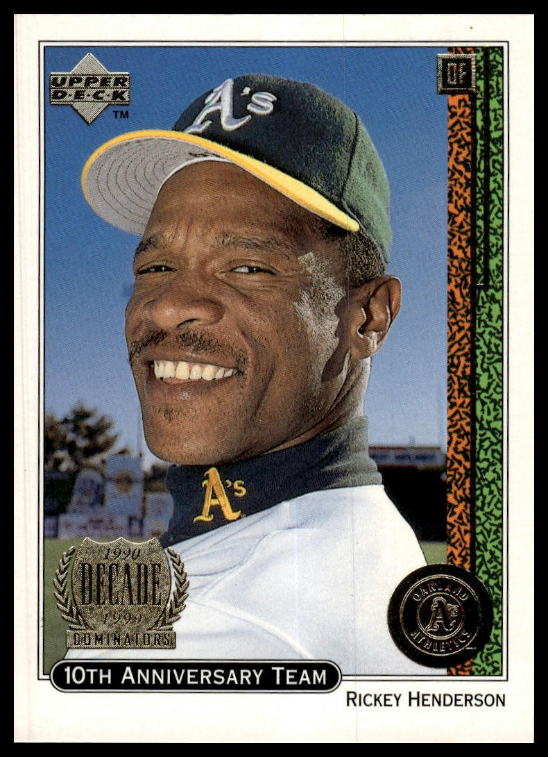 1999 Upper Deck #X19 Rickey Henderson 10th Anniversary Team