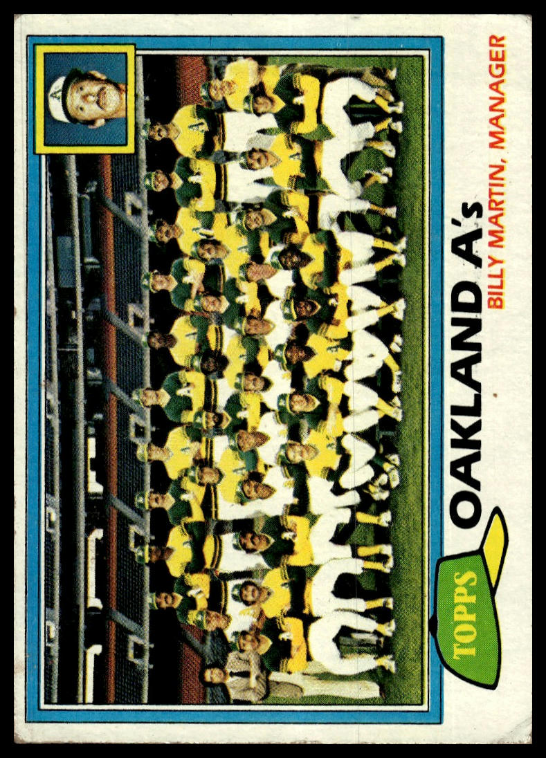 1981 Topps #671 Oakland A's / Billy Martin