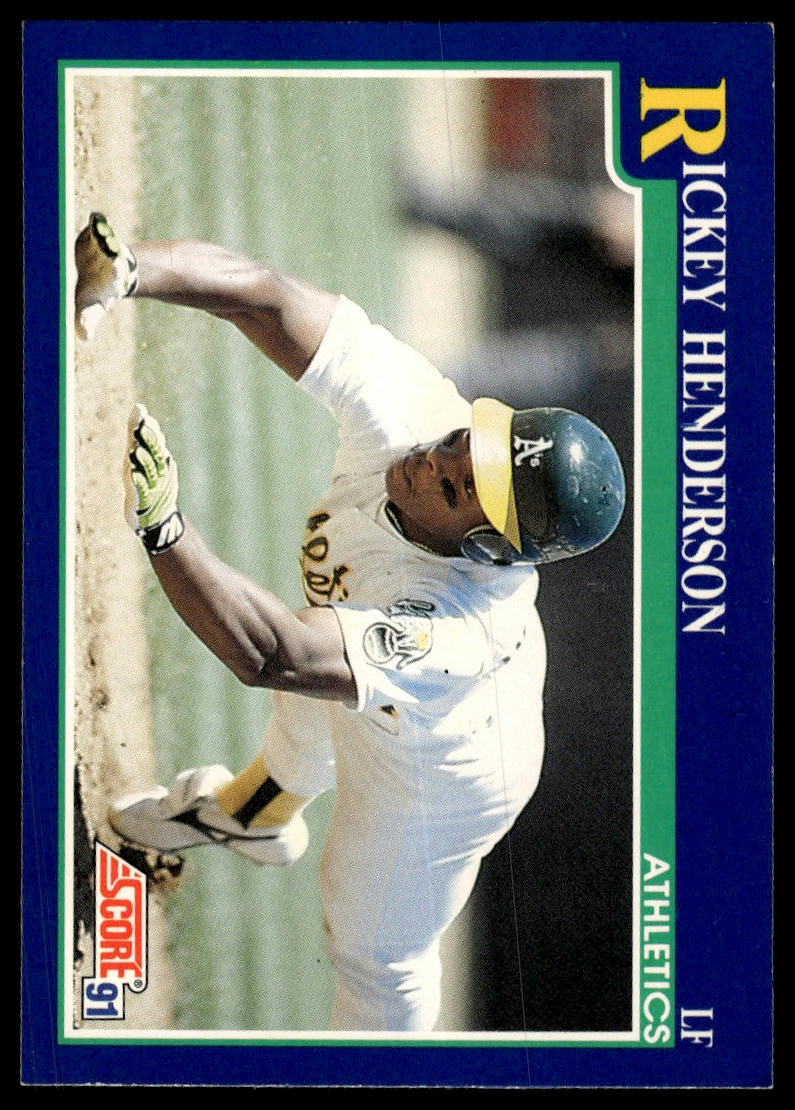 1991 Score #10 Rickey Henderson