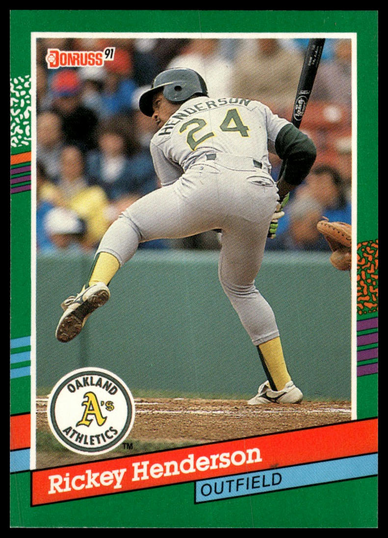 1991 Donruss #648b Rickey Henderson