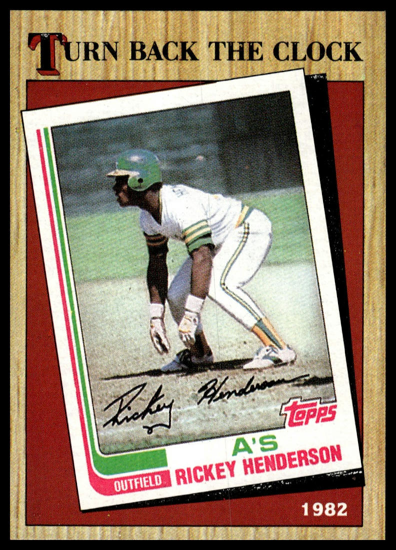 1987 Topps #311 Rickey Henderson