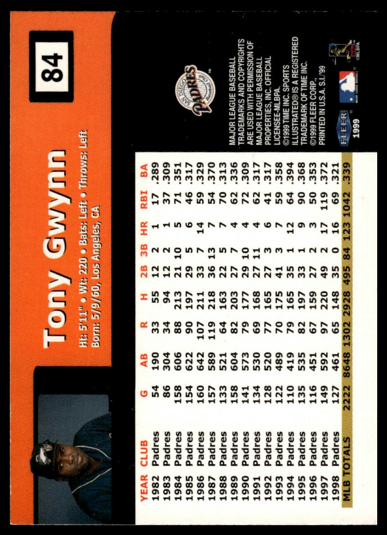 1999 Sports Illustrated #84 Tony Gwynn