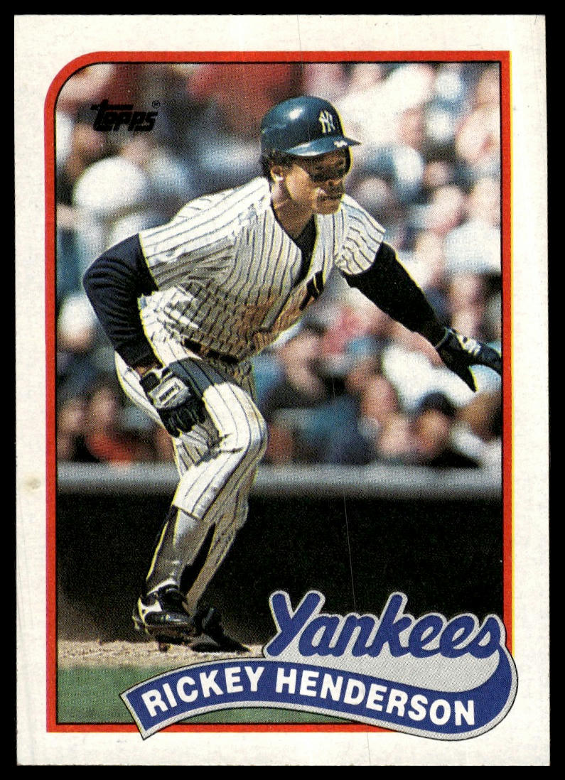 1989 Topps #380 Rickey Henderson