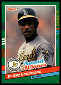 1991 Donruss #761 Rickey Henderson