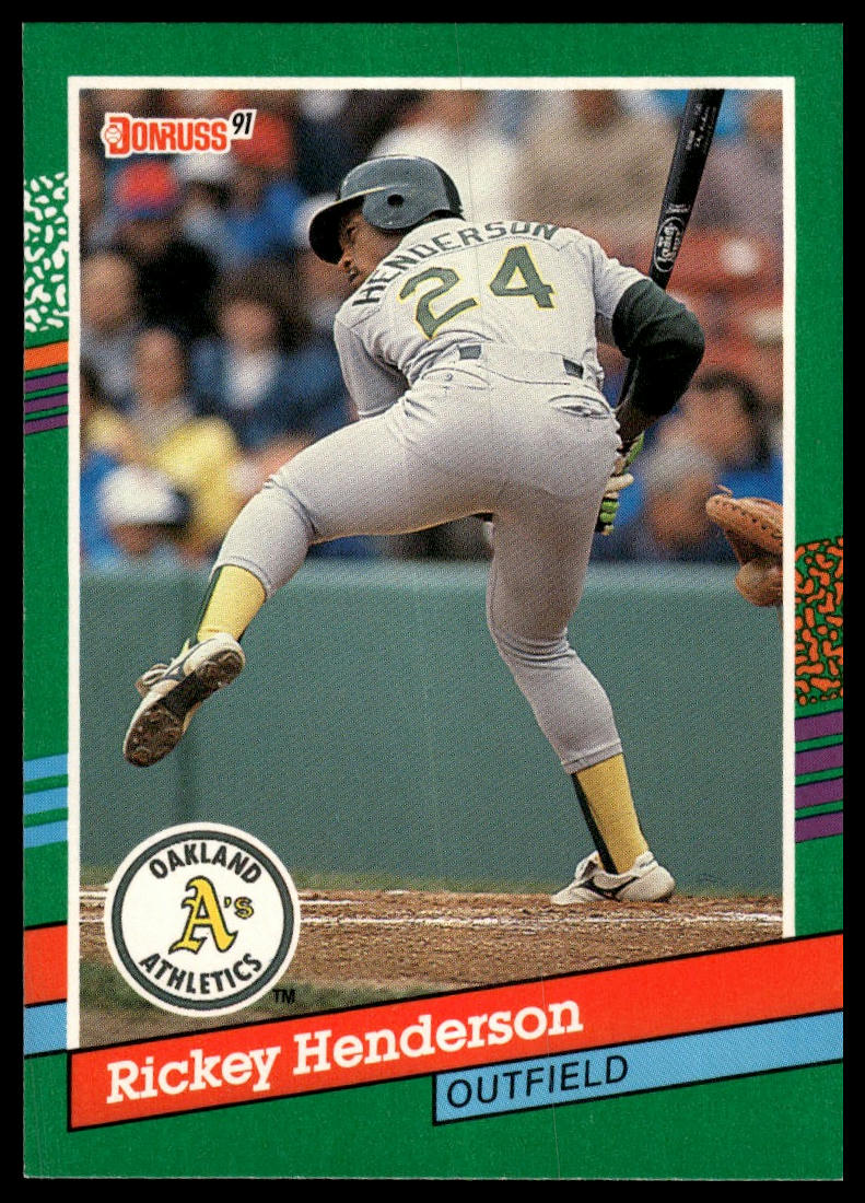 1991 Donruss #648b Rickey Henderson