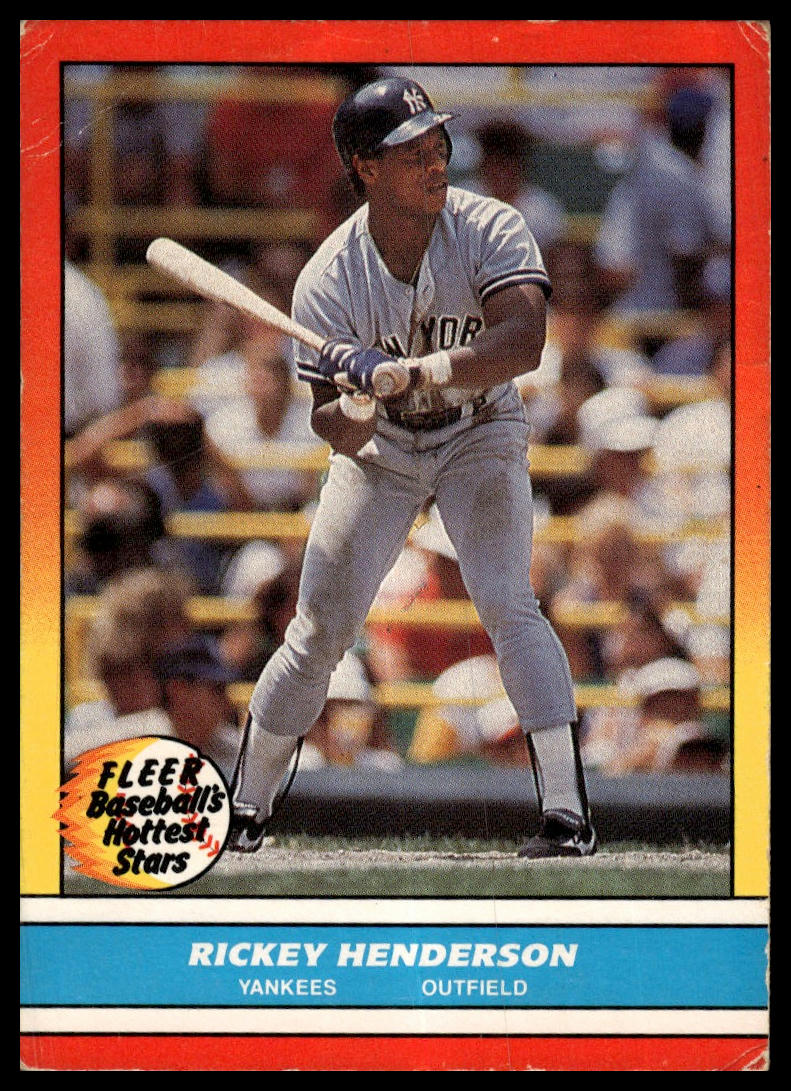1988 Fleer Baseball's Hottest Stars #16 Rickey Henderson