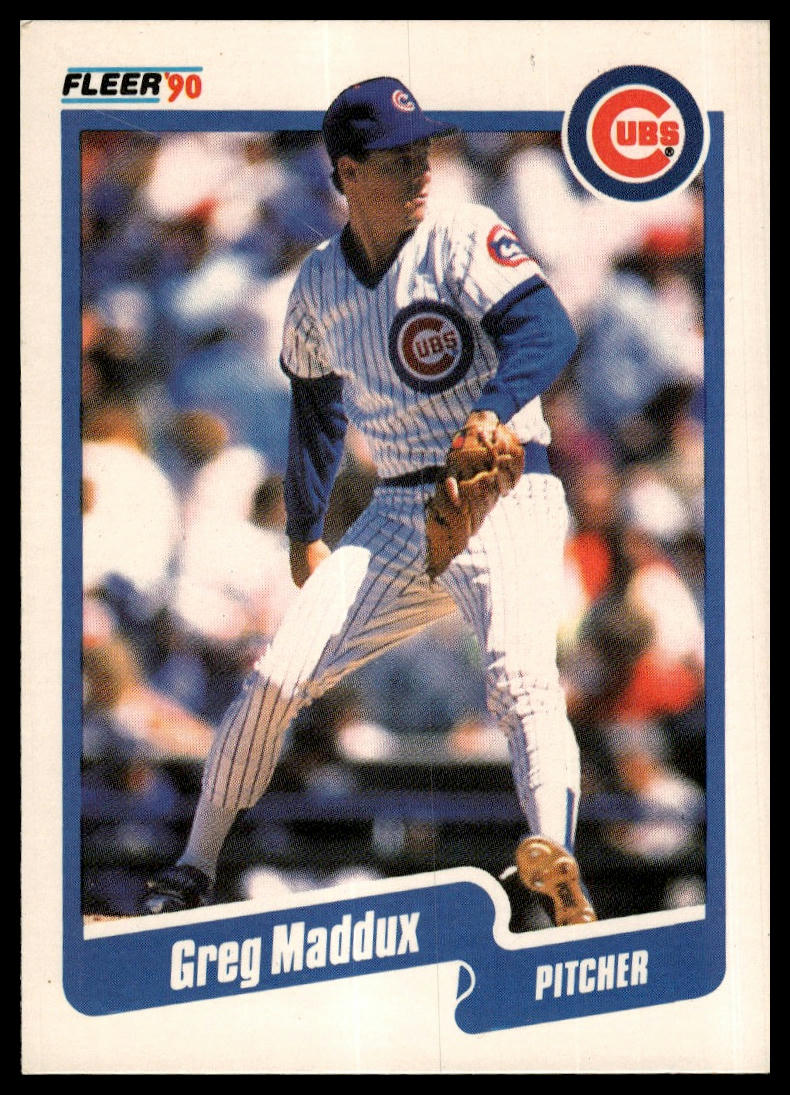 1990 Fleer #37b Greg Maddux