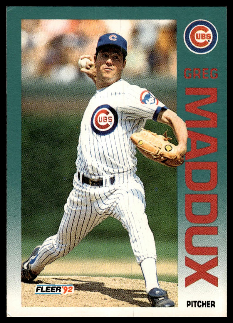 1992 Fleer #386b Greg Maddux