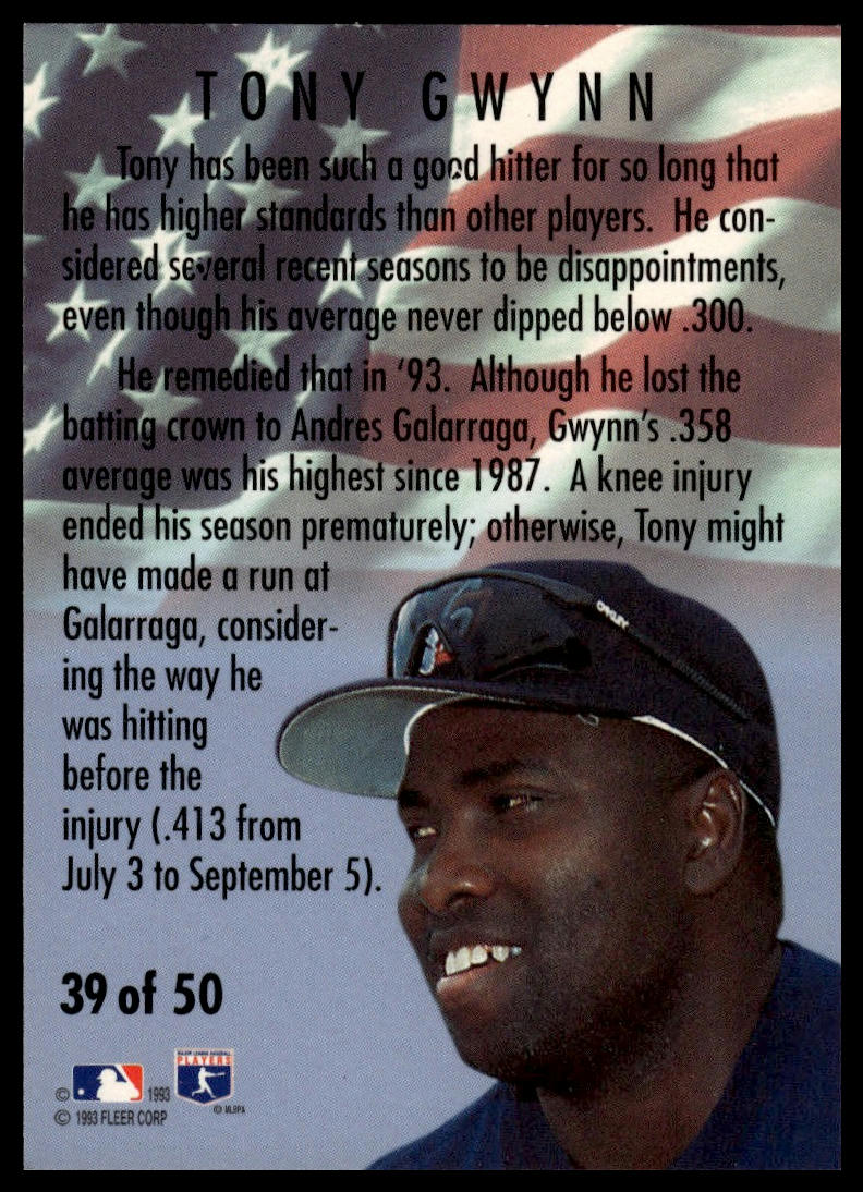 1994 Fleer #39 Tony Gwynn All-Stars