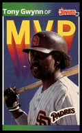 1989 Donruss #BC-20b Tony Gwynn Bonus MVP's : "© 1988 LEAF, INC." & * Denotes *