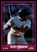 1988 Score #13 Rickey Henderson