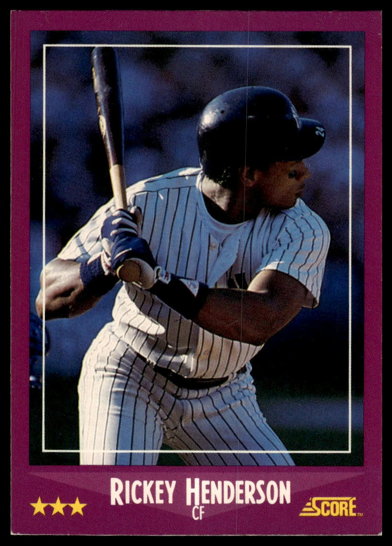 1988 Score #13 Rickey Henderson