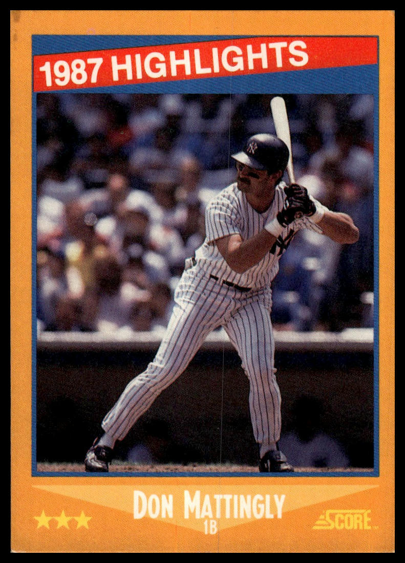 1988 Score #658 Don Mattingly